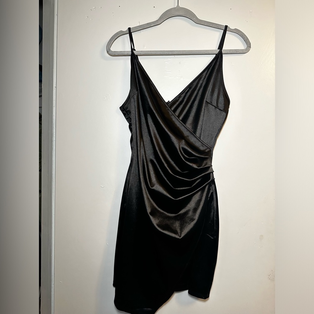 Black mini dress